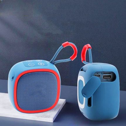 Outdoor Wireless Bt Speakers With Fm Radio Hifi Music Box Bass Stereo Woofer Active Portable Mini Speaker